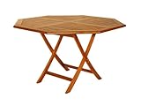 IMAGE OF OUT DOOR PATIO FURNITURE : OCTAGONAL TEAK FOLDING DINING TABLE