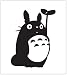 Totoro Sticker Decal. Peel and Stick Black FREE SHIPPING