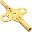 Double End Brass Clock Winding Key Clockmaker Tool Sz 5