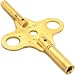 Double End Brass Clock Winding Key Clockmaker Tool Sz 5