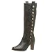 FRYE Women's Piper Studded Boot,Black,9 M
