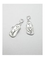 Flip Flop Charm In 92.5 Sterling Silver