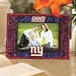 New York Giants Art Glass Horizontal Picture Frame