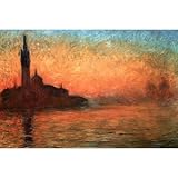 Claude Monet (Dusk in Venice) Art Poster Print - 24x36 Art Poster Print by Claude Monet, 36x24