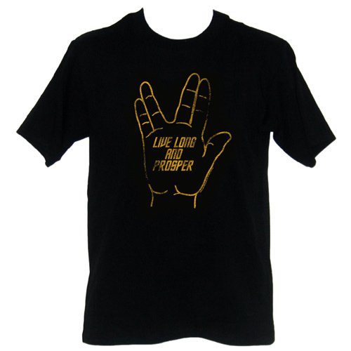 Star Trek Live Long and Prosper Mens T-Shirt by Junk Food