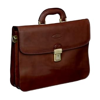 Maxwell Scott - Sacoche marron en cuir véritable de luxe (Ranco) Maxwell Scott - Sacoche marron en cuir véritable de luxe (Ranco)