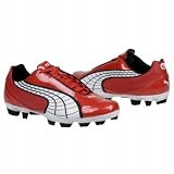 PUMA Men's v5.10 I FG Soccer Cleat,Puma Red/White/Black,7 D