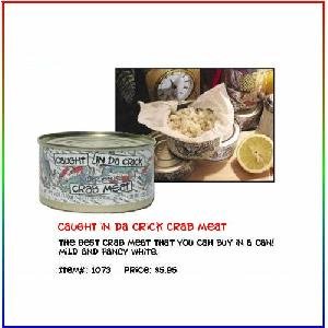 Gullah Gourmet Caught In Da Crick Crab Meat 6 oz. tin by Gullah Gourmet, Inc.