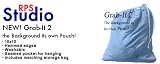 NEW 10x10 RPS Studio Grab-It 2 Washable Background with Pouch - Blue Wave