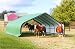 Outdoor Living : 12x20x8 Run In Shelter Round Style - Green (6/6)