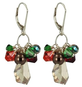 Polygon Fern Cluster Earrings
