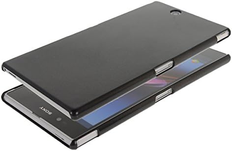 MICNOKEYA [Black] Strong Armor Shiny Plastic Case Hard Protecting Cover for Sony Xperia Z Ultra