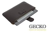 Die original GeckoCovers Universal H�lle f�r den Sony PRS T1 , Amazon Kindle 4 , Amazon Kindle Touch , Kobo Touch and Icarus go E-Reader Ebook Cover H�lle Sleeve Universalh�lle braun / brown - Mit original Gecko Applikation