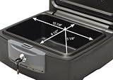 SentrySafe F2300 1 Hour FIRE-SAFE and Waterproof Chest, 0.36 Cubic Feet, Charcoal Gray