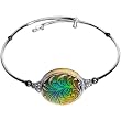Handcrafted Fleur Mood Cuff Bracelet MADE WITH SWAROVSKI ELEMENTS