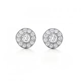 Bling Jewelry Sterling Silver CZ Circlet Stud Earrings