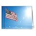 Note Card Cafe Patriotic Greeting Cards Set with Red Envelopes | 24 Pack | Blank Inside, Glossy Cover | Waving Flag | for July Fourth, Christmas, Holidays, Birthdays, Thank Yous, Ceremonies