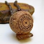 Amber Necklace 01 Pendant Cork Smoky Quartz Brown Yellow Crystal Beaded 17