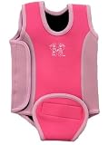 SUF 0-6 month Pink Baby Wetsuit. Baby Warmer Neoprene wet suit for swimming pool or beach.