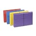 Smead Antimicrobial File Wallet, 2-Inch Expansion, Legal Size, Blue/Purple/Red/Yellow, 4 per Pack (77300)