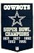Dallas Cowboys 24 Inch x 36 Inch Wool Dynasty Banner (Quantity of 1)