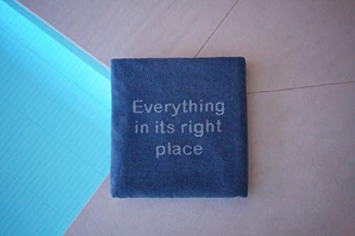 Baktuli 'Everything in its right place ' 100% COTTON and 100% BIODEGRADABLE, no stink premium hot yoga towel