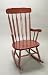 Kitchen & Housewares : Solid Wood Adult-Size Rocker - Cherry (Cherry) (40.38