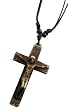 Awesome Resin Christian Religious Spritiual Jesus Christ on the Cross Pendant Adjustable Necklace