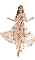 Spring 2015 Draped Full-Skirt General Print Short Sleeves  Dress