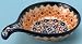 Polish Pottery Single Serving Dish / Spoon Rest 2 1/4 H x 4 3/4 W x 6 3/4 L