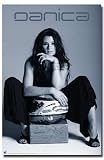 Danica Patrick (Pose, B&W) Sports Poster Print - 24