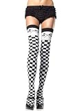 Checkered Flag Thigh High Nylon Stocking 41Ip2cKZaeL. SL160 Checkered Flag Thigh High Nylon Stocking