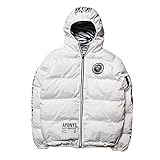 エイプ エーエイプ アベイシングエイプ Aape BY A BATHING APE メンズ ダウンジャケット ブルゾン (M, ホワイト)