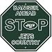 New York Jets Plastic Stop Sign 