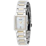 Pulsar Ladies PXT701 Diamond Mother Of Pearl Dial Two-Tone Watch by Pulsar