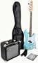 Ursa 1 JR RN PK PBU Blue Bass Guitar Package w/Free Amp Carry Bag, Strap and DVD