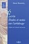 Ecrits, Etudes et notes sur l'arbitrage