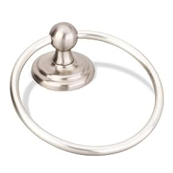 Elements   BHE4-06SN Classical Towel Ring, Satin Nickel