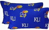 Kansas Jayhawks KU Cotton Pillowcase Cover