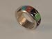 Inlay Navajo Multi Stone Jewelry Wedding Band Ring - RG-0002