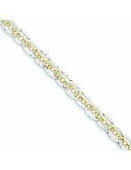 Genuine 14K Yellow Gold Diamond Cut Chain Weave With Oval Links Bracelet 7.25 Inches 3 Grams Of Gold 100% Satisfaction Guaranteed.