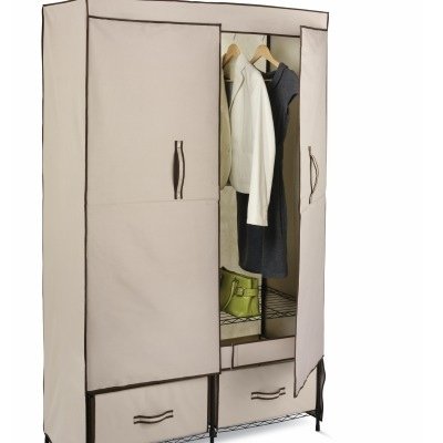 2-Door Storage Closet with Drawers