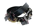 Masserati Trinket Studded Black Jeans Belt -- SwankySwans
