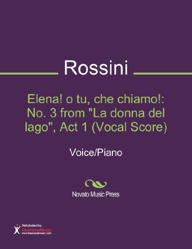 Elena! o tu, che chiamo!: No. 3 from 