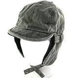 NEW FAUX LEATHER FUR PILOT TRAPPER TROOPER HAT GRAY MEDIUM LARGE