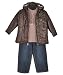 Kenneth Cole Reaction Nylon Jacket/Long-sleeved T/Jeans 3-Piece Outfit (Sizes 4 - 7)