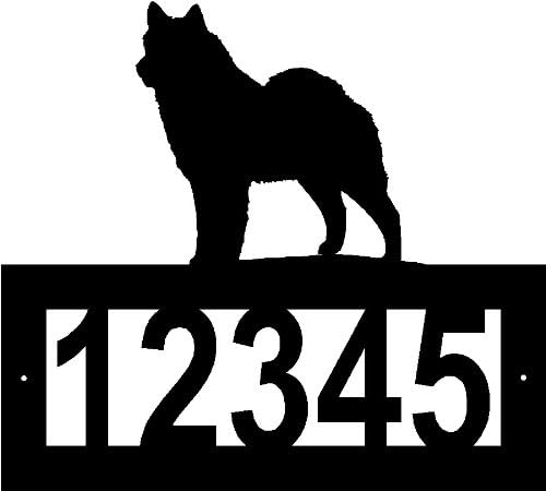 Custom Crafted NORWEGIAN ELKHOUND Steel Address Sign