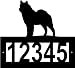 Custom Crafted NORWEGIAN ELKHOUND Steel Address Sign