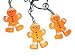 Set of 10 Gingerbread Kisses Cookie Man Christmas Lights - Green Wire