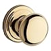 Kwikset Hancock Hall/Closet Knob in Lifetime Polished Brass